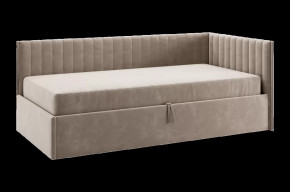 Кровать с подъемным механизмом Твикс (Тахта) 90х200 см латте (велюр) в Тюмени - mebel-tymen.ru | фото