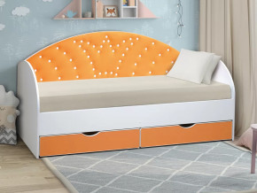 Кровать с продольной мягкой спинкой Корона 3 без бортика в Тюмени - mebel-tymen.ru | фото