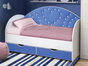 Кровать с продольной мягкой спинкой Сердце 2 без бортика в Тюмени - mebel-tymen.ru | фото