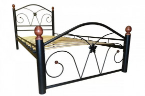 Кровать "Селена 2" ЧЕРНАЯ ( 900*2000) (ножки-черный) с коваными элементами в Тюмени - mebel-tymen.ru | фото