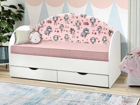 Кровать Софа 11 без борта Велюр Девчонки в Тюмени - mebel-tymen.ru | фото