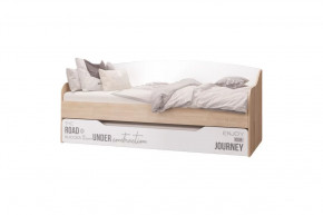 Кровать-софа Джуниор, выдвижная, дуб сонома/ дуб сонома, белый в Тюмени - mebel-tymen.ru | фото