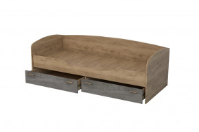 Кровать-софа Эго (арт. 016), 800*1900 мм, дуб крафт золотой/камень темный Диал в Тюмени - mebel-tymen.ru | фото