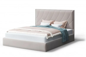 Кровать СОФИЯ 2000*1400мм (без опор), велюр NEO 02 (бежевый), (б/основания, б/матраса) в Тюмени - mebel-tymen.ru | фото