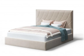 Кровать СОФИЯ 2000*1800мм (без опор), велюр Бренди лайт 03 (бежевый), (б/основания, б/матраса) в Тюмени - mebel-tymen.ru | фото