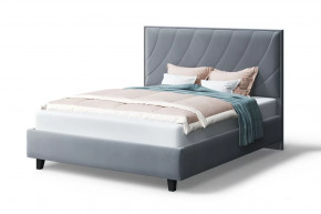 Кровать СОФИЯ 2000*1800мм (на опорах), велюр NEO 25 (серый), (б/основания, б/матраса) в Тюмени - mebel-tymen.ru | фото