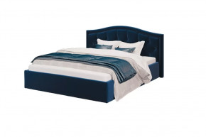 Кровать Стелла, 1200*2000 мм, велюр NEO 27, синий в Тюмени - mebel-tymen.ru | фото