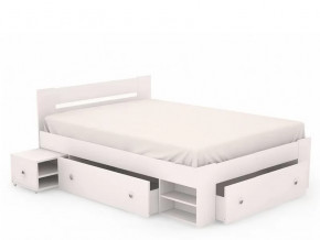 Кровать Стелла-140 Белый / с ортопедическим основанием с ножками в Тюмени - mebel-tymen.ru | фото