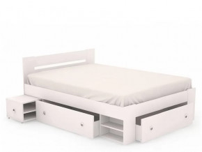 Кровать Стелла-160 Белый с ортопедическим основанием с ножками в Тюмени - mebel-tymen.ru | фото