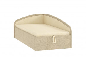 Кровать-тахта 900 Адель 061 Рогожка Тесла милк/Рогожка Тесла мокко в Тюмени - mebel-tymen.ru | фото