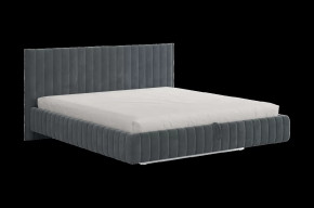 Кровать Твикс 180х200 см графит (велюр) в Тюмени - mebel-tymen.ru | фото