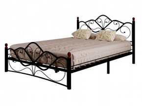 Кровать "Венера 2" КМД4-02 ЧЕРНАЯ (1600*2000) (ножки-черный) с коваными элементами в Тюмени - mebel-tymen.ru | фото