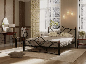 Кровать "Венера 2" КМД4-02 ЧЁРНАЯ (1800*2000) (ножки-черный) с коваными элементами в Тюмени - mebel-tymen.ru | фото