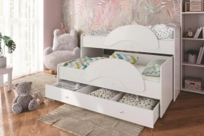 Кровать выкатная Радуга 80х160 (Матрешка) с лесенкой в Тюмени - mebel-tymen.ru | фото