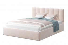 Кровать Элен 1200*2000 мм, велюр Бренди лайт 03, бежевый в Тюмени - mebel-tymen.ru | фото