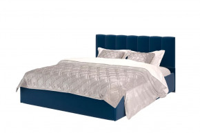 Кровать Элен 1200*2000 мм, велюр NEO 27, синий в Тюмени - mebel-tymen.ru | фото