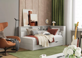 Кровать Юта 1,8*0,8 м Анкор Светлый в Тюмени - mebel-tymen.ru | фото