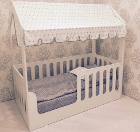 Кроватка-Домик без ящика Белый в Тюмени - mebel-tymen.ru | фото