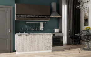 Кухня 1,6 м "Милена" 2,0 м Смоки софт/Вяз в Тюмени - mebel-tymen.ru | фото