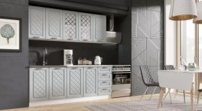 Кухня 2,0 м "Агава" Белый/Антрацит (Эра) в Тюмени - mebel-tymen.ru | фото