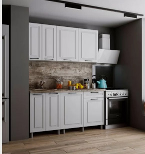 Кухня АЛИКАНТЕ 1,6м (б/сушки, б/мойки 600), ЛДСП Белый/МДФ Белый снег Б/СТОЛЕШН в Тюмени - mebel-tymen.ru | фото