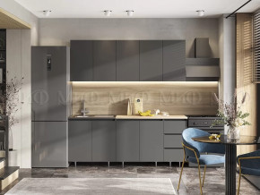 Кухня Челси 2,0м Графит/Графит в Тюмени - mebel-tymen.ru | фото
