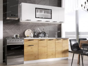 Кухня Хозяюшка 1,8 м ЛДСП Белый/Дуб вотан в Тюмени - mebel-tymen.ru | фото