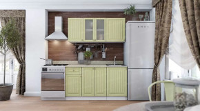 Кухня "Хозяюшка" магнолия-деним 1,5 м Белый/Фисташка в Тюмени - mebel-tymen.ru | фото