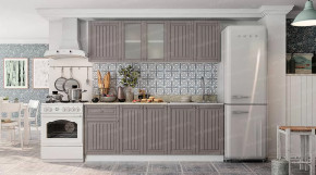 Кухня "Хозяюшка" магнолия-деним 2,0 м Белый/Трюфель в Тюмени - mebel-tymen.ru | фото