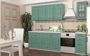 Кухня Лондон 1,6 м, белый/дуб изумрудный в Тюмени - mebel-tymen.ru | фото