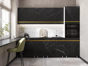 Кухня Милена 2,6м (Мрамор Блэк софт (Антарес)) в Тюмени - mebel-tymen.ru | фото
