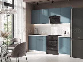 Кухня Николь 2,1м (Браш Блю) в Тюмени - mebel-tymen.ru | фото