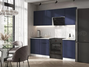 Кухня Николь 2,1м (Холст сапфировый) в Тюмени - mebel-tymen.ru | фото