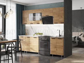 Кухня Рио NEW 2,4м Дуб Крафт (Антарес) ЛДСП в Тюмени - mebel-tymen.ru | фото