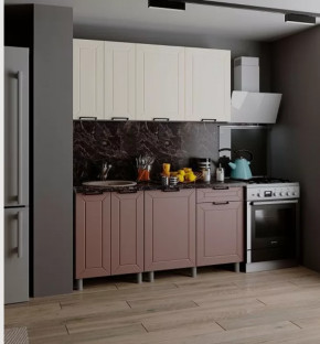 Кухня РИВЬЕРА 1,6м (б/сушки, б/мойки 600), ЛДСП Белый/МДФ Карбон Брюле/Карбон Латте Б/СТОЛЕШН в Тюмени - mebel-tymen.ru | фото