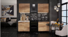 Кухня Ривьера 1,6 м. Дуб крафт в Тюмени - mebel-tymen.ru | фото