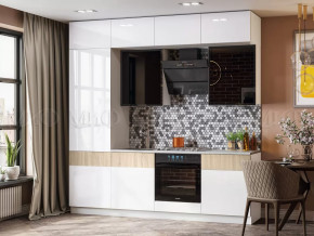 Кухня Техно-5 2,4м (Сонома/Белый глянец холодный, Белый) в Тюмени - mebel-tymen.ru | фото