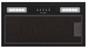 Кухонная вытяжка полновстраиваемая Lex HYPER 900 BBL черный в Тюмени - mebel-tymen.ru | фото