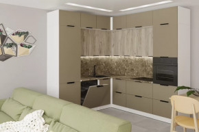 Кухонный гарнитур Альба гранд прайм 2200х2500 мм в Тюмени - mebel-tymen.ru | фото