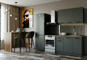 Кухонный гарнитур Антрацит-1200 столешница 38 мм в Тюмени - mebel-tymen.ru | фото