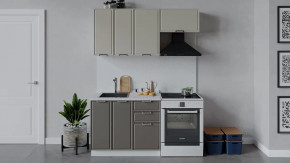 Кухонный гарнитур «Белладжио» длиной 160 см Белый, Софт панакота, Софт капучино в Тюмени - mebel-tymen.ru | фото