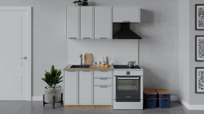 Кухонный гарнитур «Белладжио» длиной 160 см Дуб Крафт золотой, Фон белый в Тюмени - mebel-tymen.ru | фото