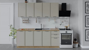 Кухонный гарнитур «Белладжио» длиной 200 см Дуб Крафт золотой, Софт панакота в Тюмени - mebel-tymen.ru | фото