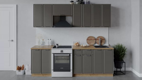 Кухонный гарнитур «Белладжио» длиной 240 см Дуб Крафт золотой, Софт капучино в Тюмени - mebel-tymen.ru | фото