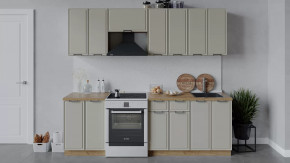 Кухонный гарнитур «Белладжио» длиной 240 см Дуб Крафт золотой, Софт панакота в Тюмени - mebel-tymen.ru | фото