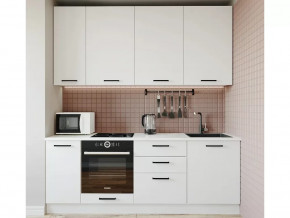 Кухонный гарнитур Белый Глянец-2200 МДФ столешница 26 мм в Тюмени - mebel-tymen.ru | фото