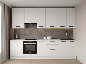 Кухонный гарнитур Белый Глянец-3000 (верх 950мм) МДФ столешница 26 мм в Тюмени - mebel-tymen.ru | фото