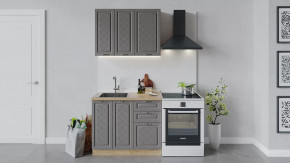 Кухонный гарнитур «Бьянка» длиной 100 см Дуб крафт золотой/Дуб серый в Тюмени - mebel-tymen.ru | фото