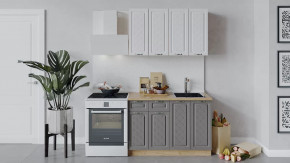 Кухонный гарнитур «Бьянка» длиной 120 см Дуб крафт золотой/Дуб белый/Дуб серый в Тюмени - mebel-tymen.ru | фото