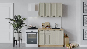 Кухонный гарнитур «Бьянка» длиной 120 см Дуб крафт золотой/Дуб ваниль в Тюмени - mebel-tymen.ru | фото